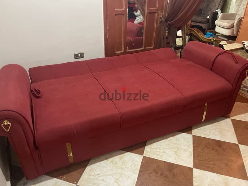 sofa bed, كنبة تتفرد سرير عرض ٢ متر 2