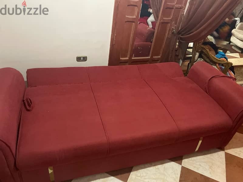 sofa bed, كنبة تتفرد سرير عرض ٢ متر 3