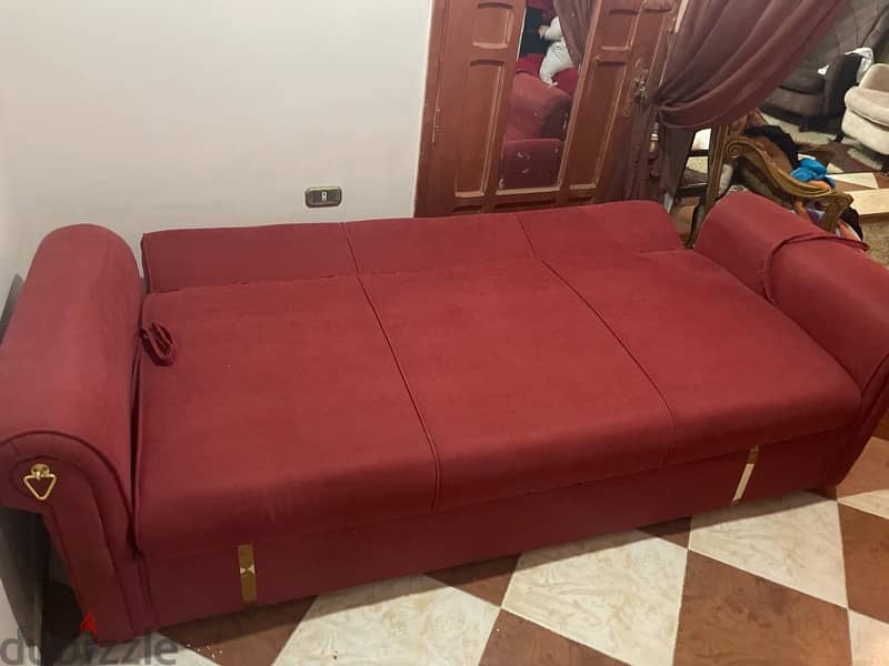 sofa bed, كنبة تتفرد سرير عرض ٢ متر 4