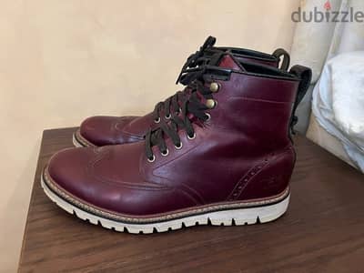 Timberland Leather Maroon Boots (44)