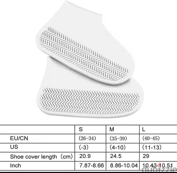 حامي حذاء سيليكون مقاوم للمطر والتزحلق 2