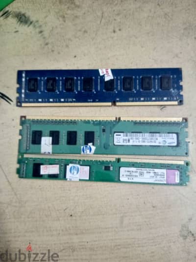 3 رامات DDR3 كمبيوتر