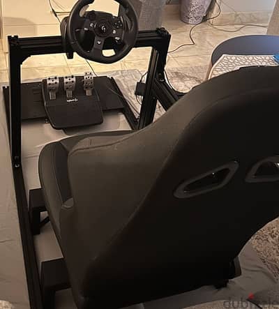 Logitech g920 + shifter + sparco seat with stand