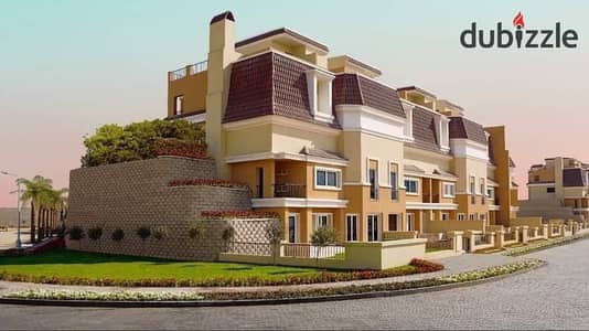 Villa Corner open view , Ready to move for sale in Sarai - New cairo fifth settlement