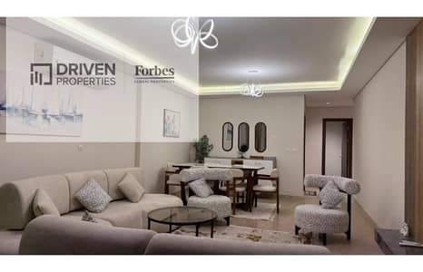 Apartment for rent in Zed West Towers Sheikh Zayed, super lux finishing, fully furnished.