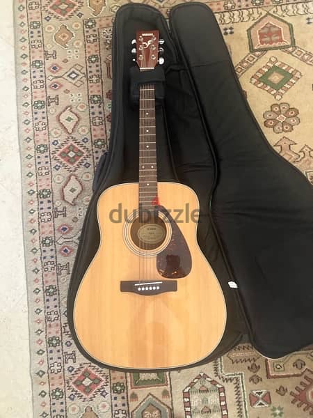 yamaha 370 acoustic guitar with case 1