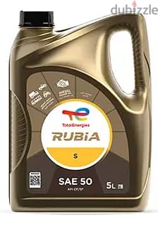 زيت محركات توتال روبيا اس 50 جركن 5 لتر Total Rubia S SAE 50 (5L) 1