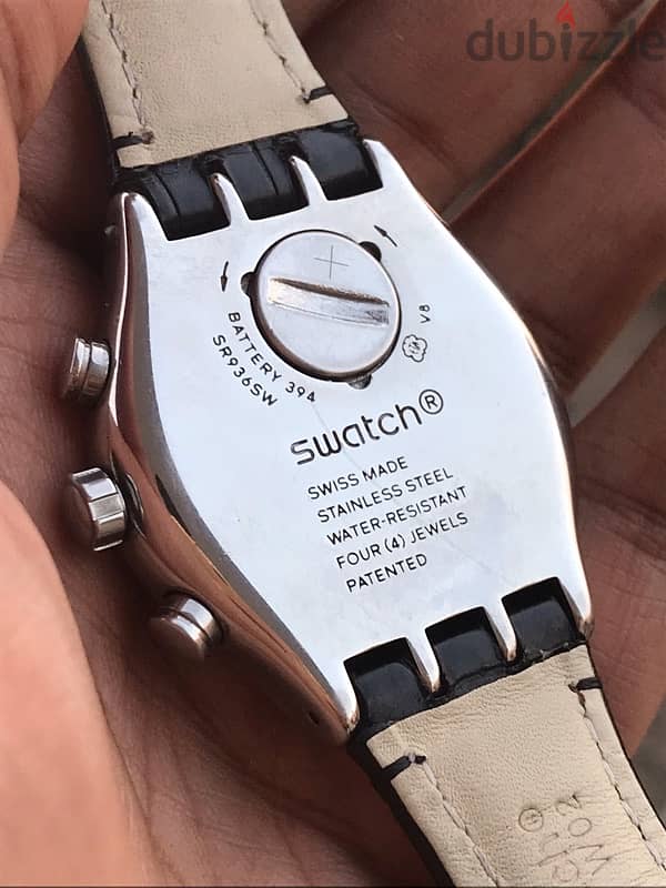 original SWATCH Swiss made -44 ml-water resistant -original strap 3