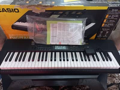 اورج casio ctk2400 غير مستخدم بحالة الجديد بالكرتونة وكل مشتملاته