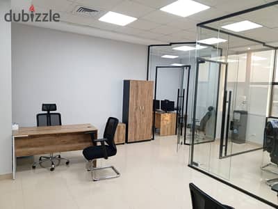 A fully finished office is available for inspection in the Fifth Settlement for sale on Teseen Street in the Voke Mall already built minutes from th