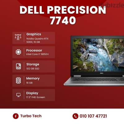 rtx 5000 16gb gddr6 dedicated/i7 9850H/17 inch screen