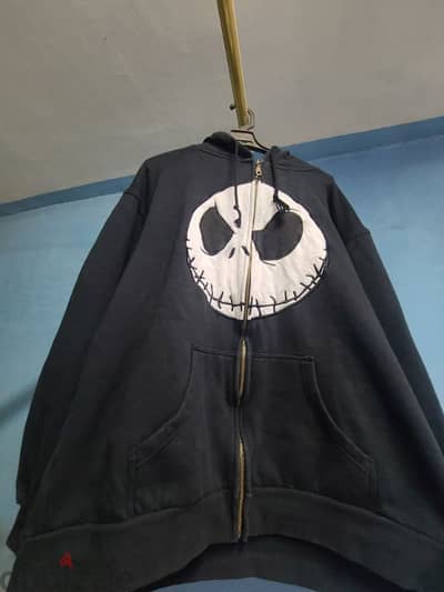 Disney The Nightmare Before Christmas Jack Skellington Zippered Hoodie