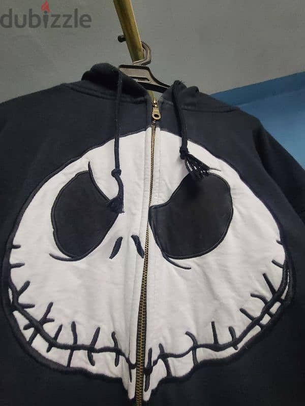 Disney The Nightmare Before Christmas Jack Skellington Zippered Hoodie 1