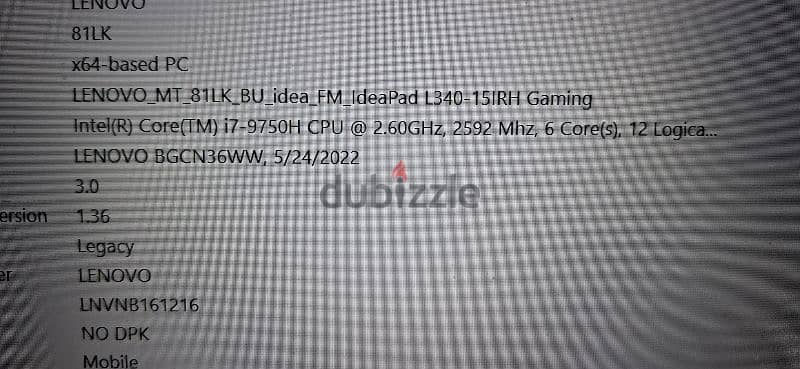 Omar Lenovo IdeaPad L340 - Intel R Core i7-9750H - 16GB - 1TB + 256GB 5