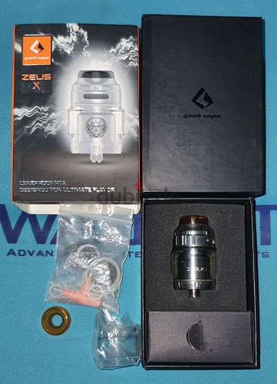 zeus x dual coil تانك زيوس اكس بحالة الزيرو بكل مشتملاتة