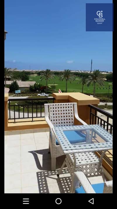 Chalet for sale  . . . Very prime location view lagoon & golf . . Fully furnished with Acs . . In marassi north coast