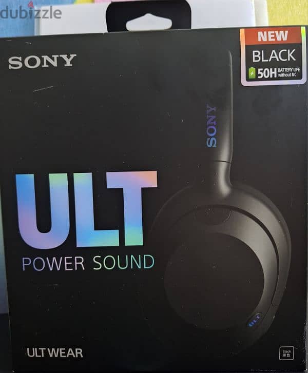 Sony ULT WEAR Wireless Over Ear Headphone, Black - WH- ULT9OON 1