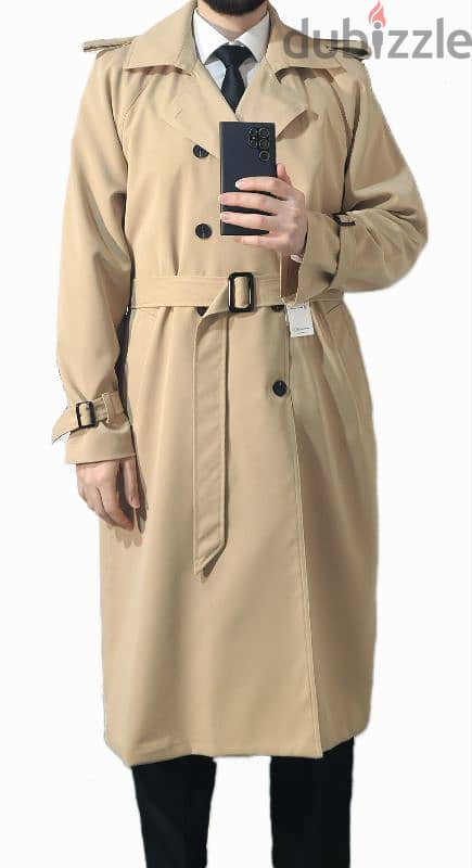 بالطو إيطالي التصميم ترنش trench coat جديد بالتيكيت 1