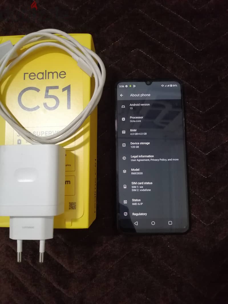 Realme C51 مساحة ١٢٨ ورام ٤. 3