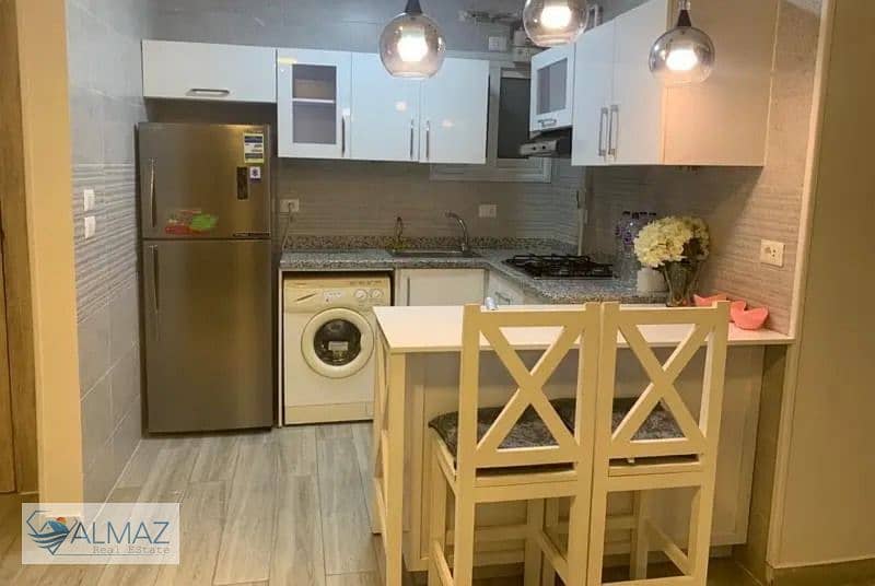 Furnished apartment for rent with kitchen and air conditioners in Al Rehab group 35 0