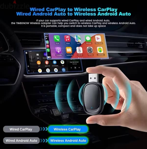 AuroraLink Wireless Car Play & Android auto 1