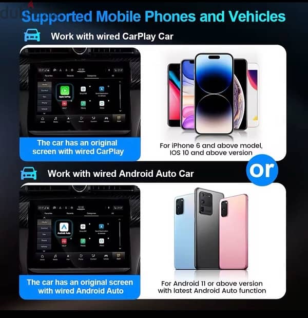 AuroraLink Wireless Car Play & Android auto 2