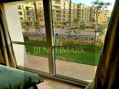 Apartment with garden for sale Sarai Compound New Cairo next to Madinaty