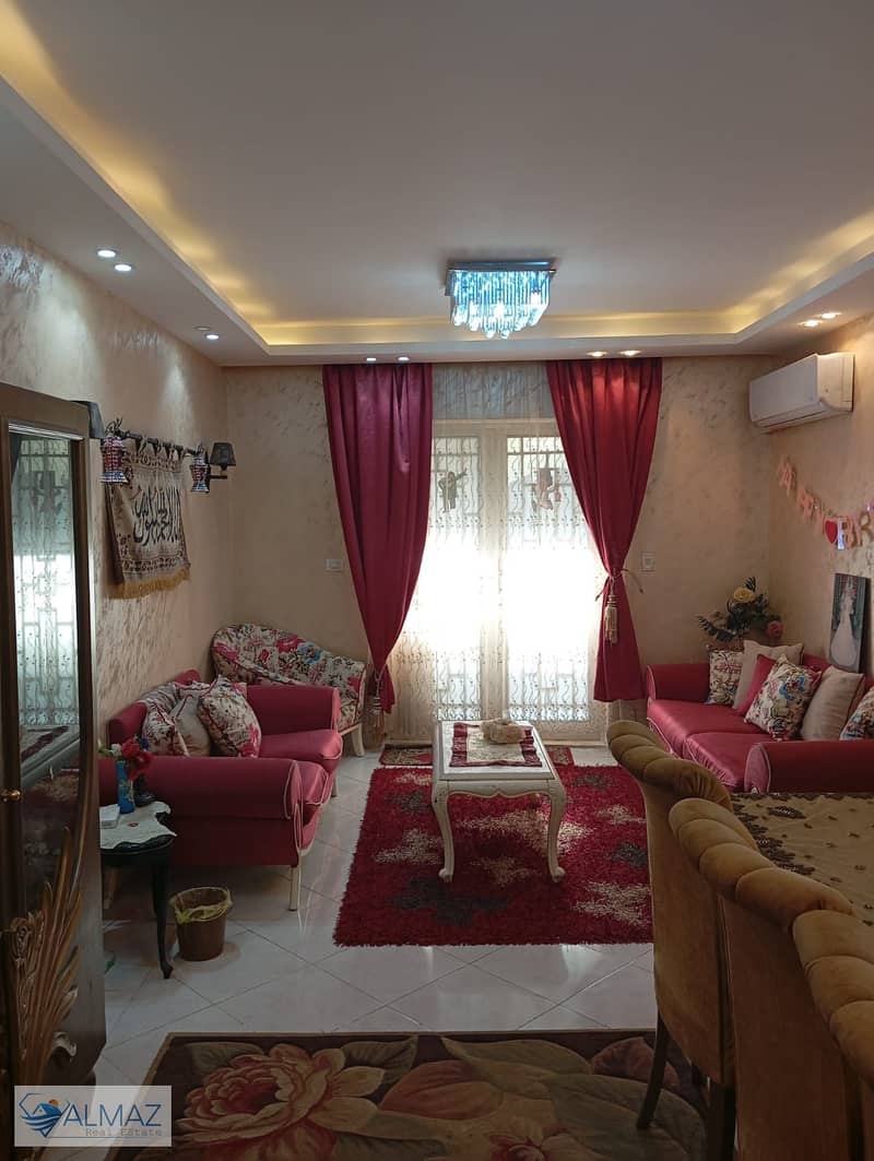 Furnished apartment for rent with kitchen and air conditioners in Gardenia City Zone 4 in Nasr City 0