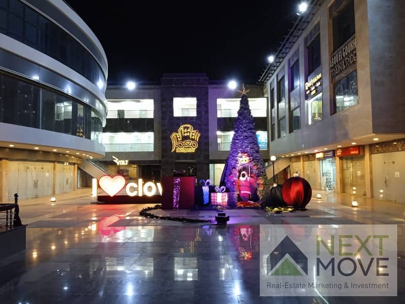 Finished shops for rent in Clove Memaar Mall, with areas starting from 40 square meters, at different prices depending on the store’s location. 0