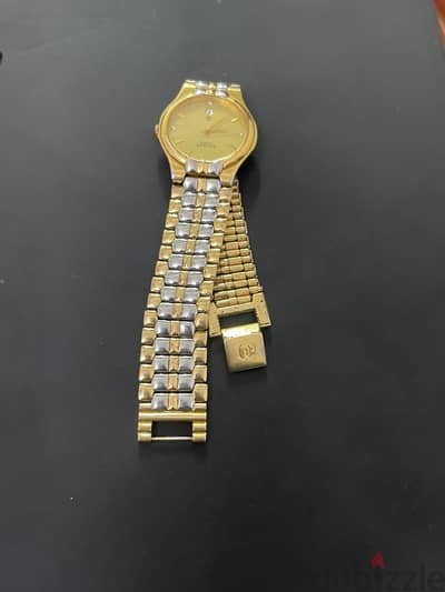 Accurate Watch Swiss Made Gold plated 22k اكيوريت