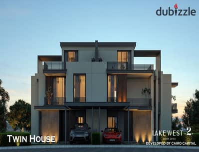 At an Attractive Price, Immediate Delivery Townhouse in LAKE WEST, Directly on Dahshur Link Road, in Front of BEVERLY HILLS.