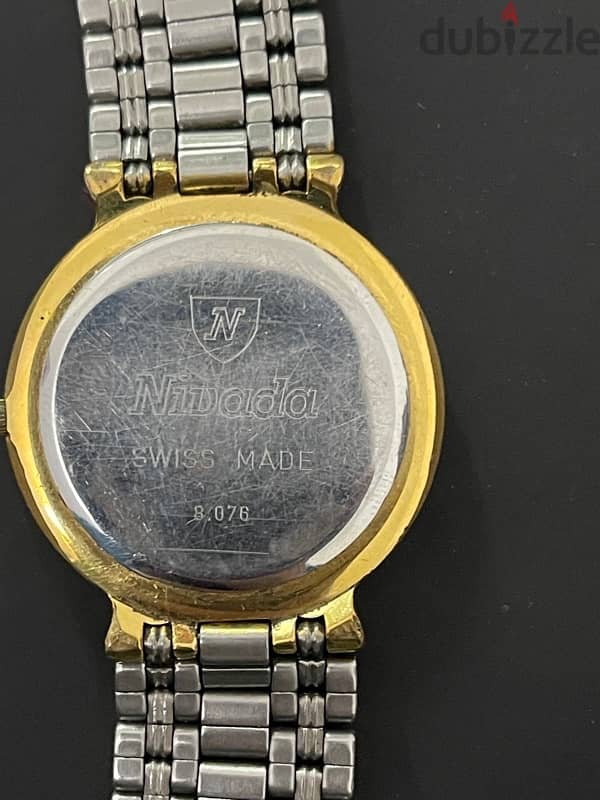 Swiss Made watch ( Nivada) gold plated  22k 2