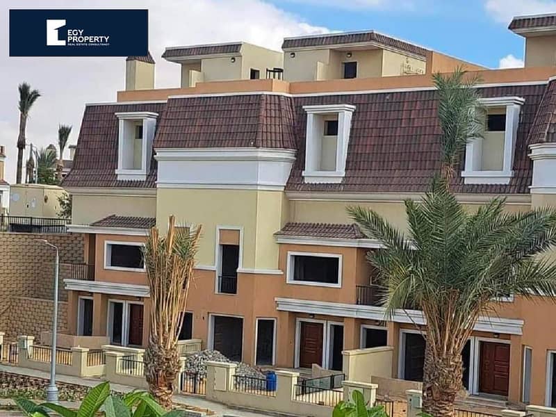 500,000 DownPayment Villa for Sale in Sarai -New Cairo with instalments Over 12 Years 0