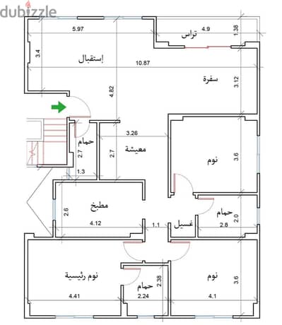 الأندلس 1 قرب القطامية ديونزالجامعة الأمريكية ماونتين فيو شقه للبيع