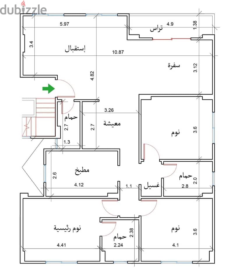 الأندلس 1 قرب القطامية ديونزالجامعة الأمريكية ماونتين فيو شقه للبيع 0