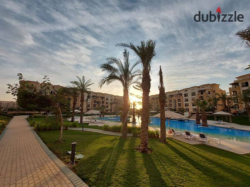 An unrepeatable price for a quick sale, a 220m apartment, first floor, ready to move, landscape view, and close to the swimming pool in sarai 0