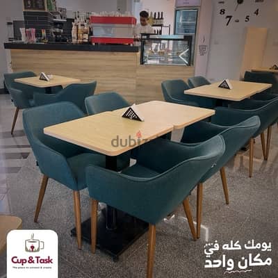 اثاث و معدات workspace و كافيه للبيع