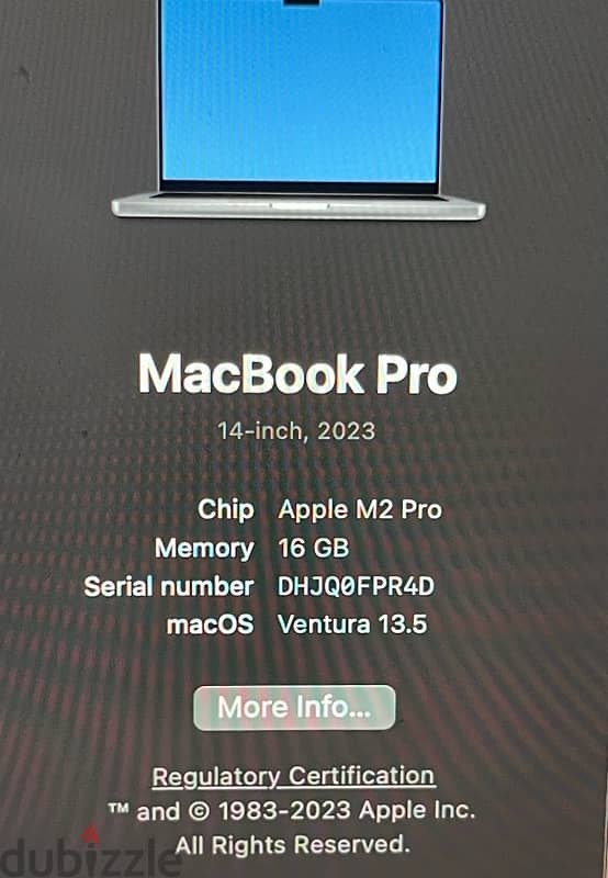 Macbook Pro 14 inch M2 Pro 2