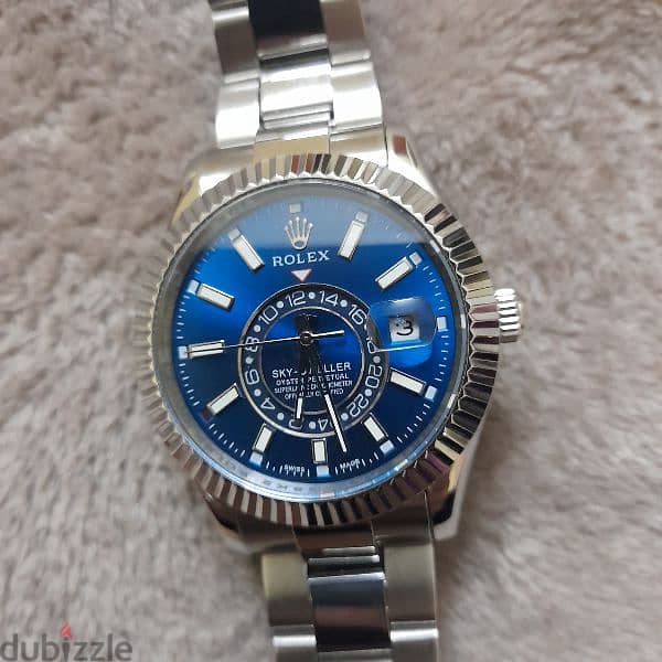 Rolex sky dweller bleu  replica whatsapp 01118659401 1