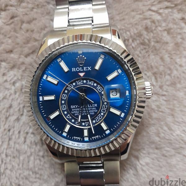 Rolex sky dweller bleu  replica whatsapp 01118659401 2