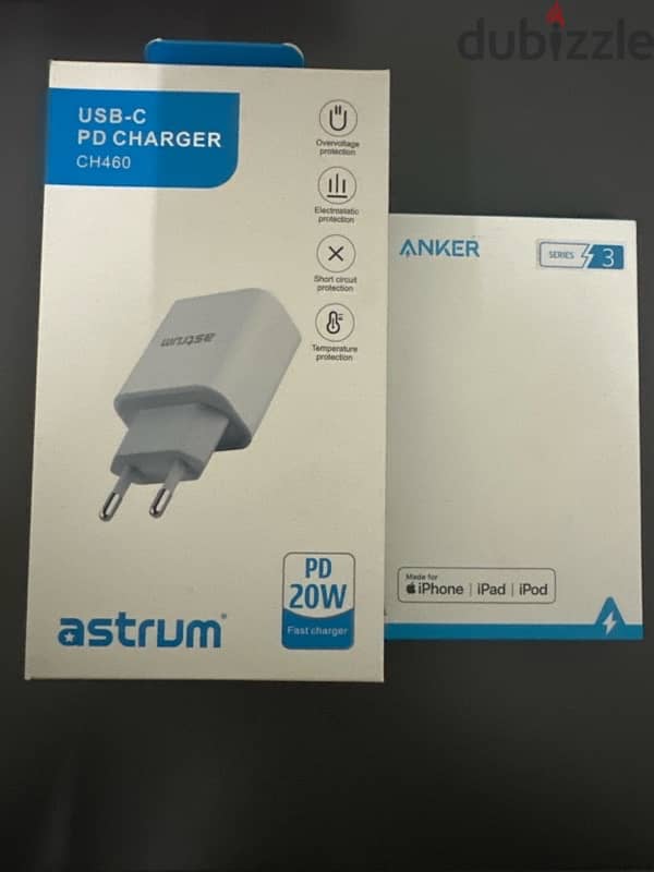 شاحن ايفون سريع astrum + وصلة ANKER بطول ٢ متر 3