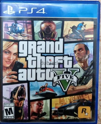 Grand theft auto v (GTA V) PS4 Used معاها الخريطة