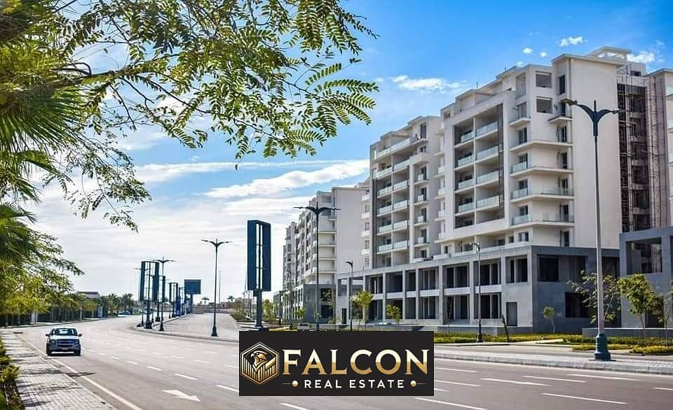 RTM 2BR apartment, & fully finished, in a prime location with a view of El Alamein Towers and the sea in Mazarine, New Alamein 0