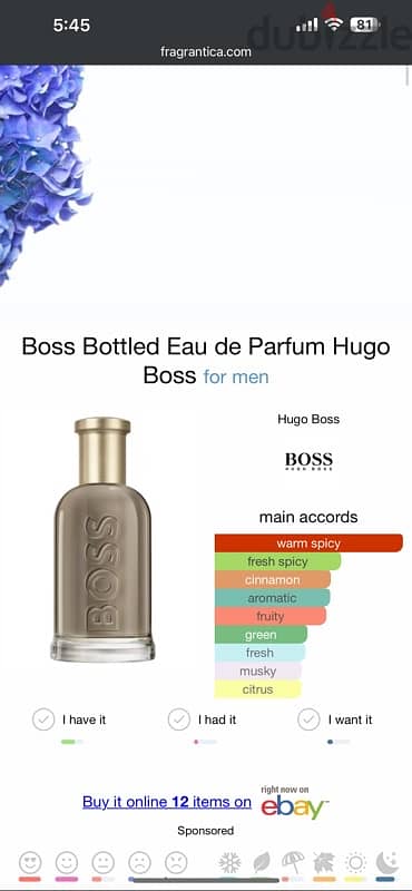 hugo boss bottled eau de perfume 100ml