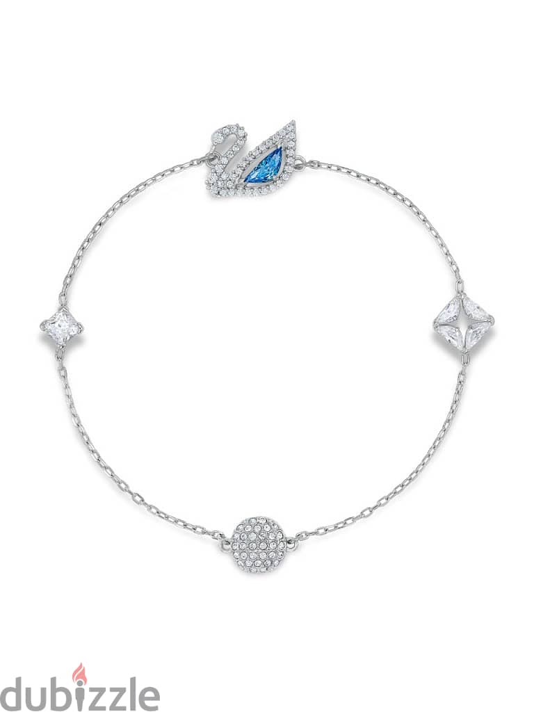 SWAROVSKI Iconic Swan Bracelet (Silver) 4