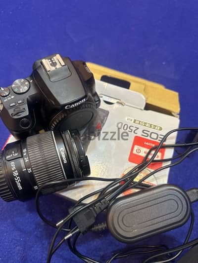 canon 250d , kit lenss , adaptor