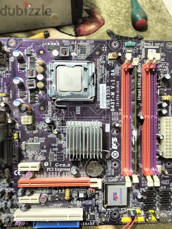 Intel processor and Motherboard and Ram 0