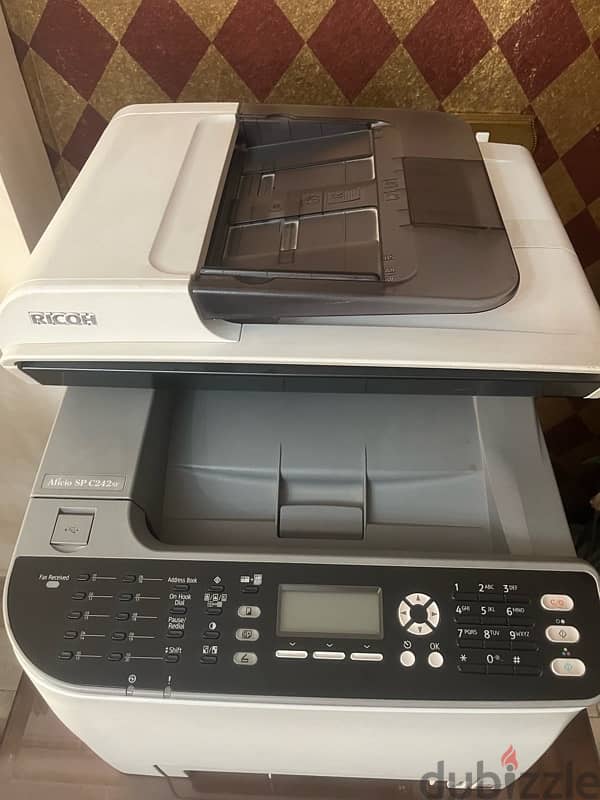 برنتر وسكانر وطابعة وفاكس ريكو ٢٤٢ RICOH 242 ليزر الوان 2