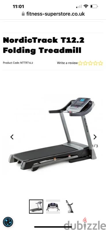 NordicTrack T12.2 Folding Treadmill