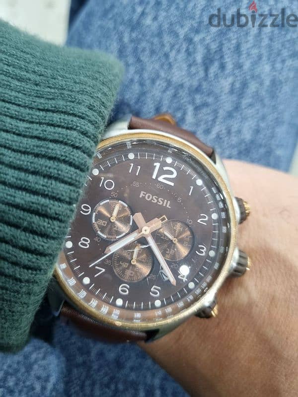 Fossil Watch model CH2727 Flight Chronograph Brown 2